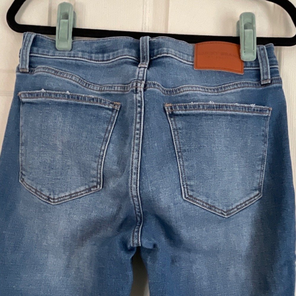 Lucky Brand Ava Mid Rise Skinny Ankle Jeans Blue Denim Stretch Women's 10 - Picture 12 of 15